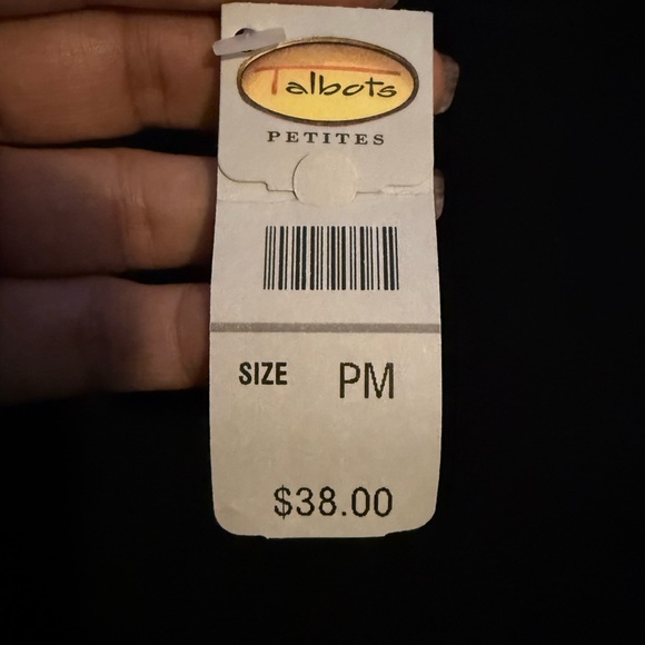 Talbots Classic Black Short Sleeve Top PM - Picture 5 of 9